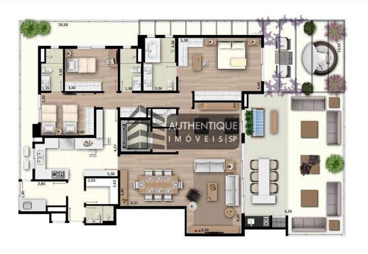 Apartamento à venda com 3 quartos, 189m² - Foto 23