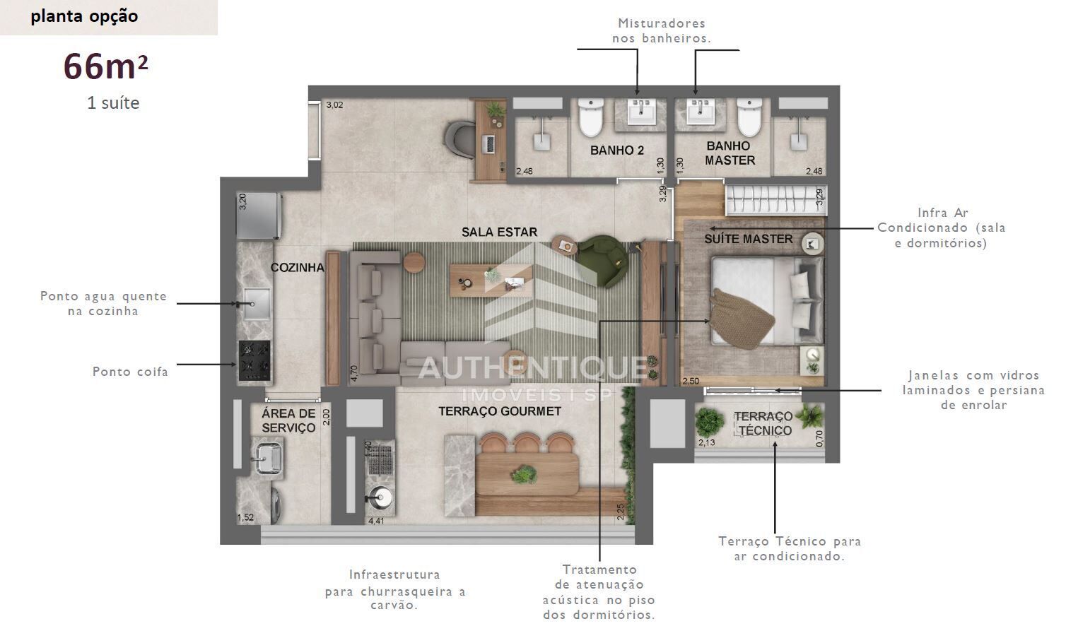 Apartamento, 2 quartos, 66 m² - Foto 18
