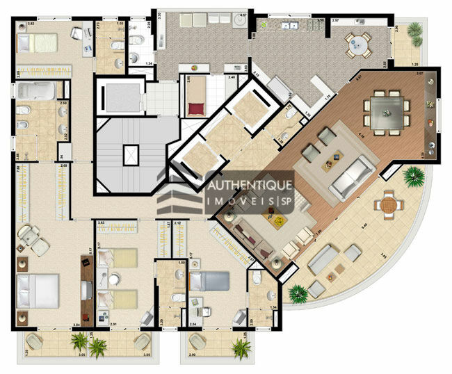 Apartamento à venda com 3 quartos, 257m² - Foto 39