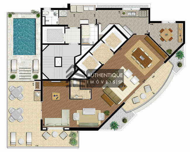 Apartamento à venda com 3 quartos, 257m² - Foto 38