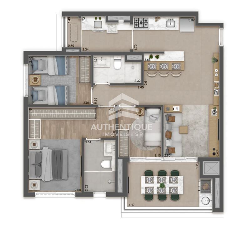 Apartamento, 2 quartos, 89 m² - Foto 40