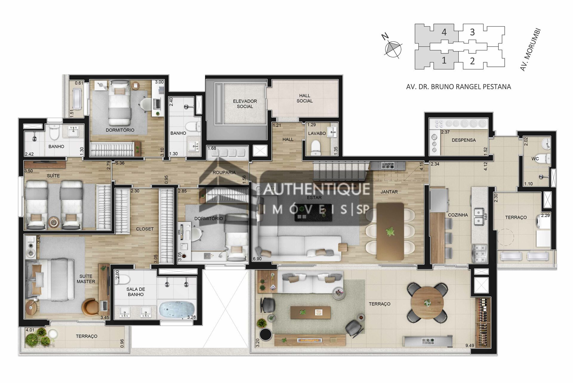 Cobertura à venda com 4 quartos, 343m² - Foto 21