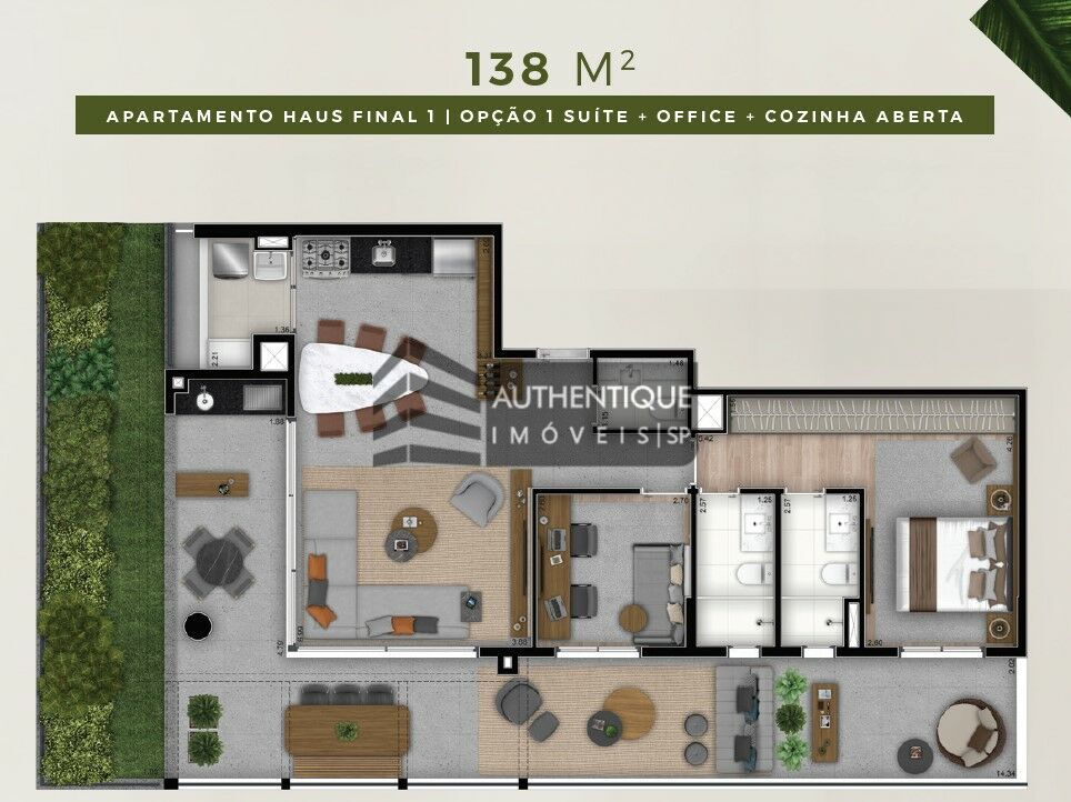 Apartamento à venda com 2 quartos, 145m² - Foto 16