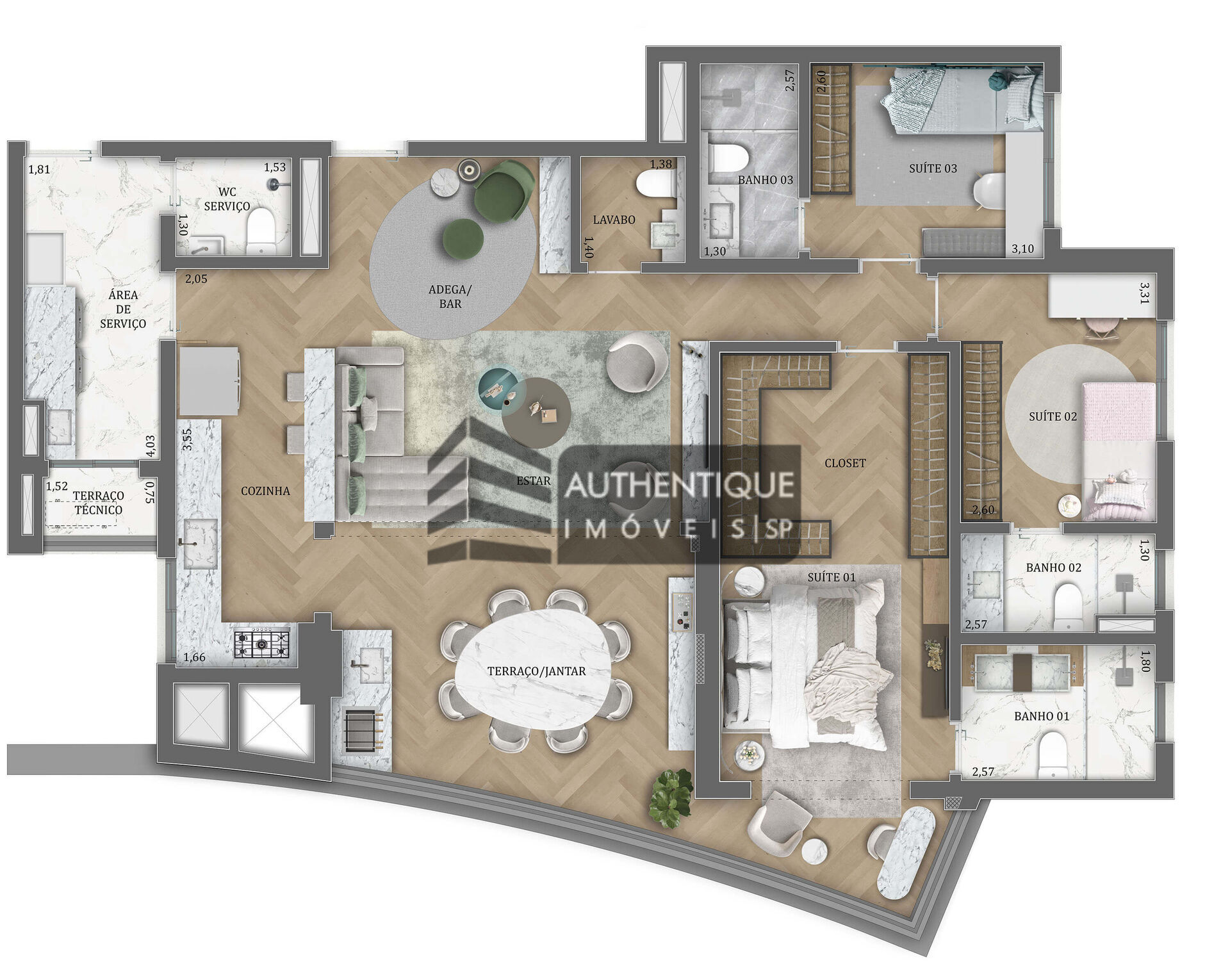 Apartamento à venda com 4 quartos, 136m² - Foto 27