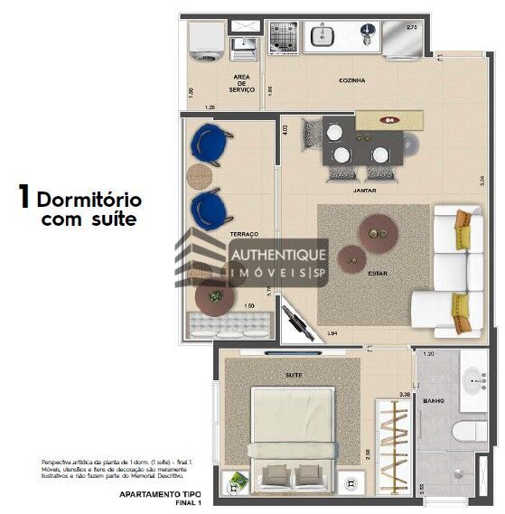 Apartamento à venda com 1 quarto, 48m² - Foto 17