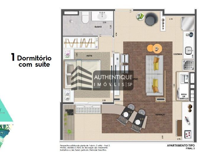 Apartamento à venda com 1 quarto, 48m² - Foto 18