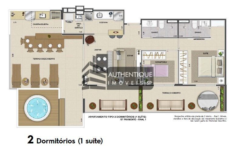 Apartamento à venda com 1 quarto, 48m² - Foto 19