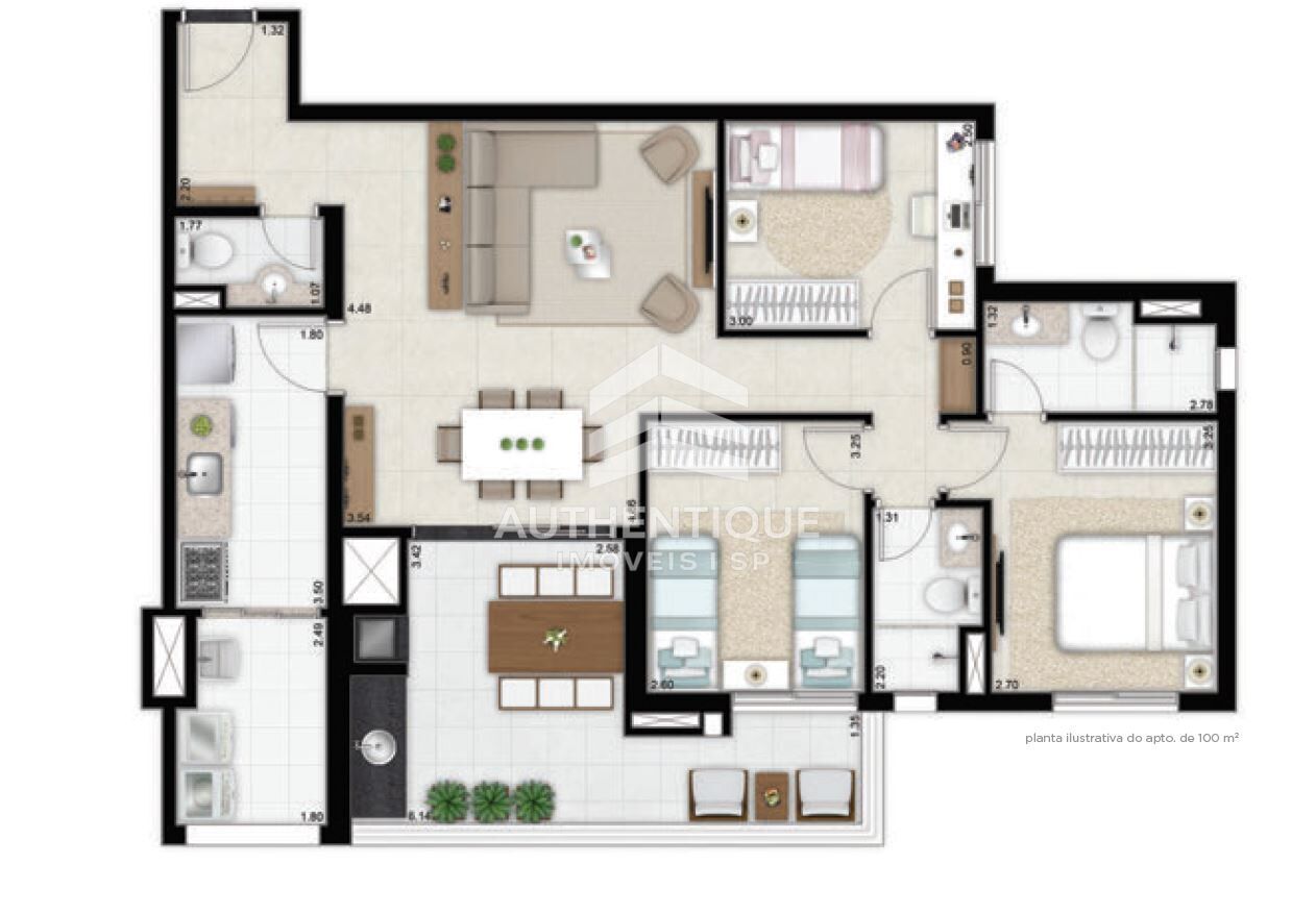 Apartamento, 3 quartos, 100 m² - Foto 21
