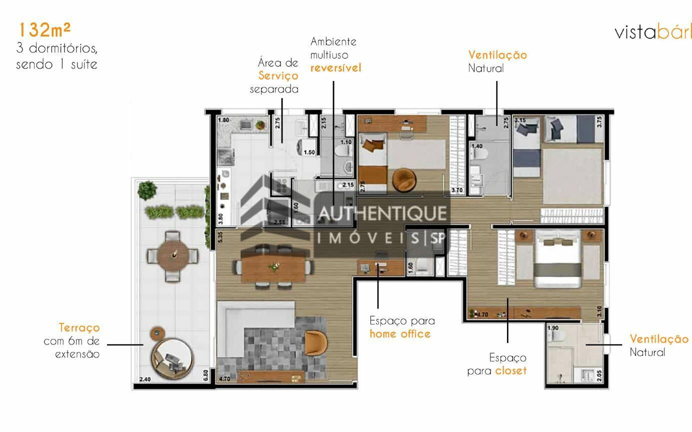 Apartamento à venda com 3 quartos, 213m² - Foto 26