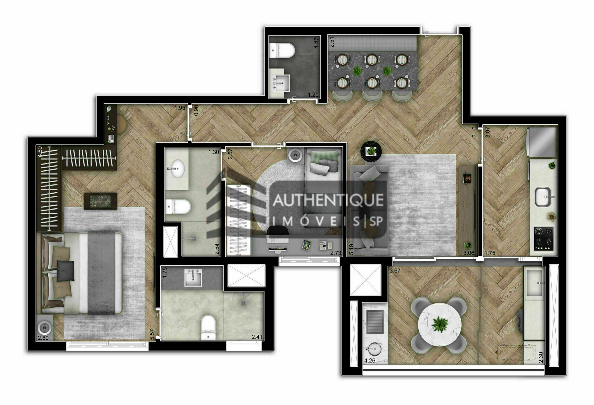 Apartamento à venda com 2 quartos, 114m² - Foto 23