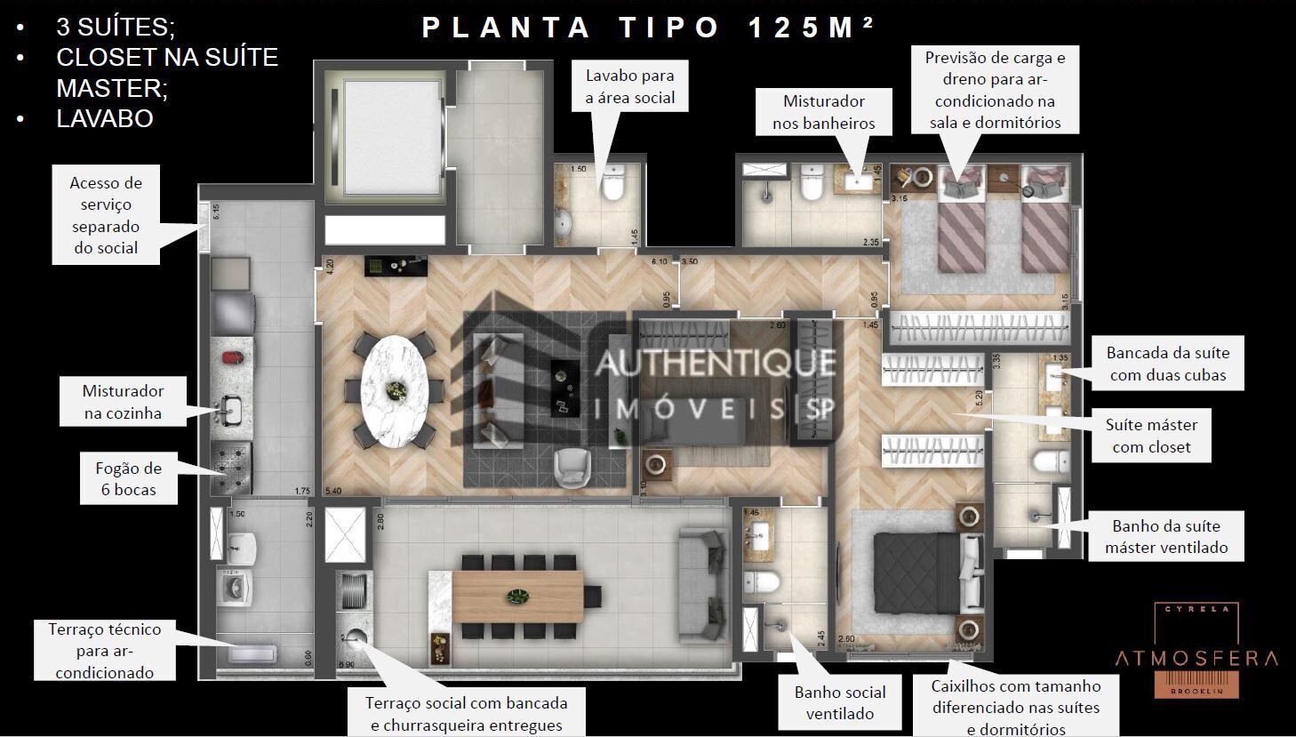 Apartamento à venda com 3 quartos, 125m² - Foto 24