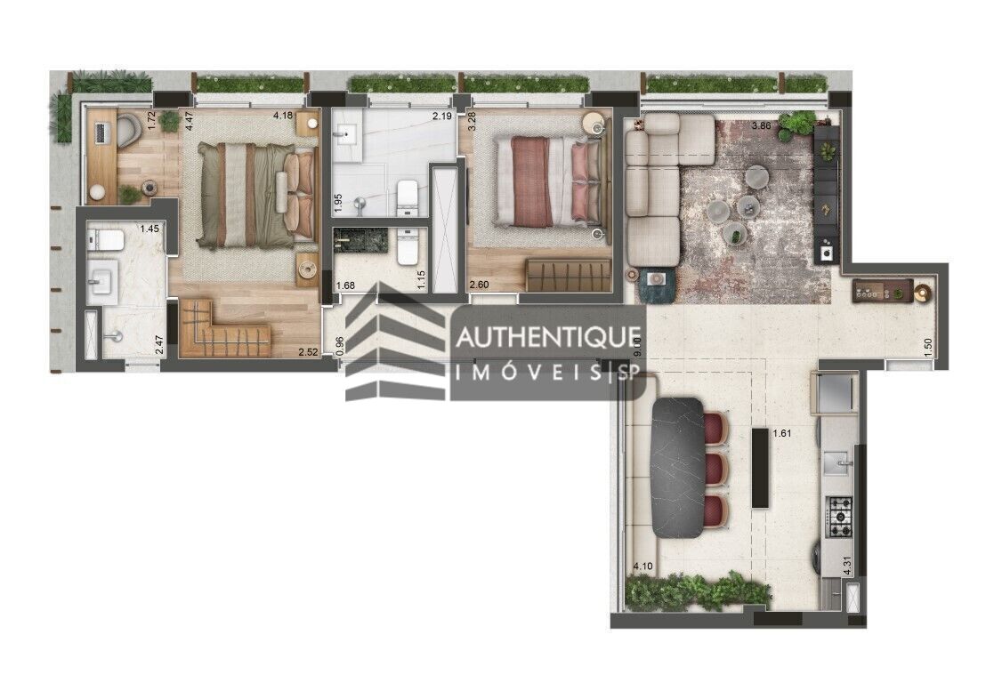 Apartamento à venda com 3 quartos, 182m² - Foto 24