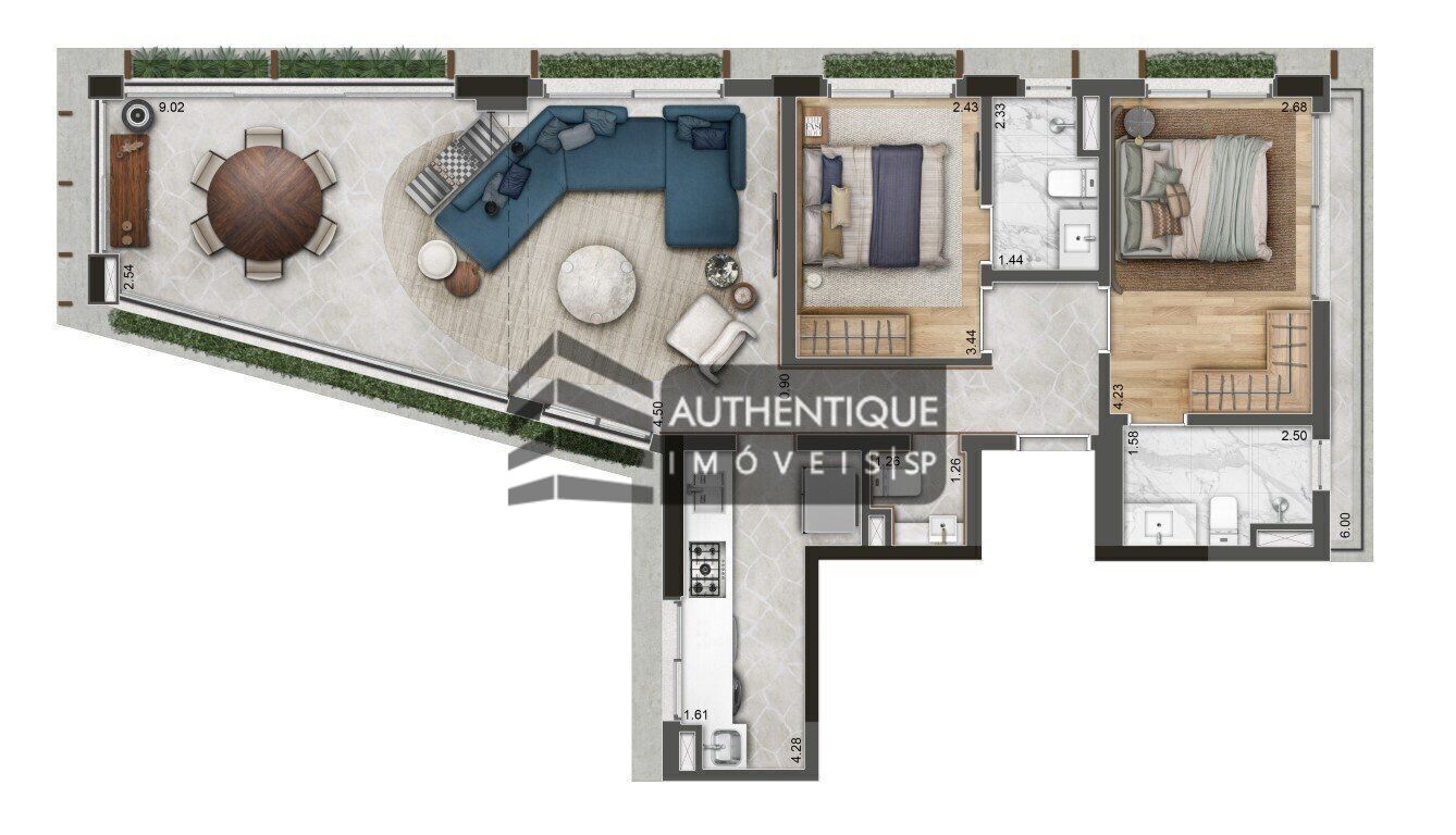 Apartamento à venda com 3 quartos, 182m² - Foto 26