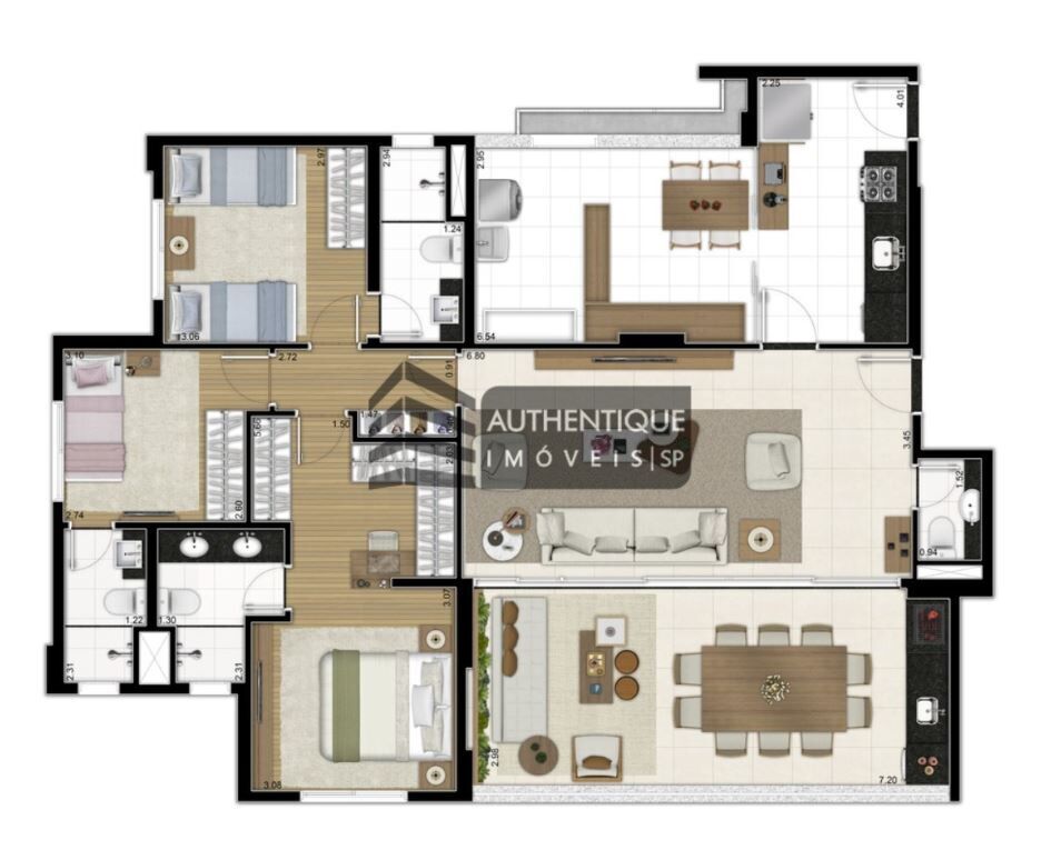 Apartamento à venda com 3 quartos, 134m² - Foto 53