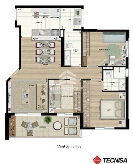 Apartamento, 2 quartos, 80 m² - Foto 28