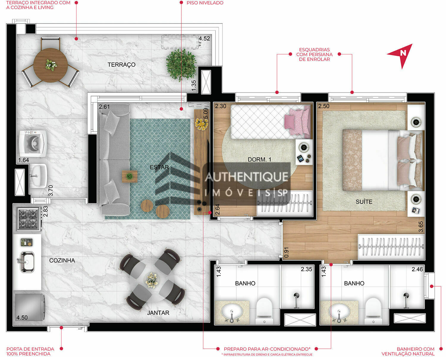 Apartamento à venda com 1 quarto, 35m² - Foto 13