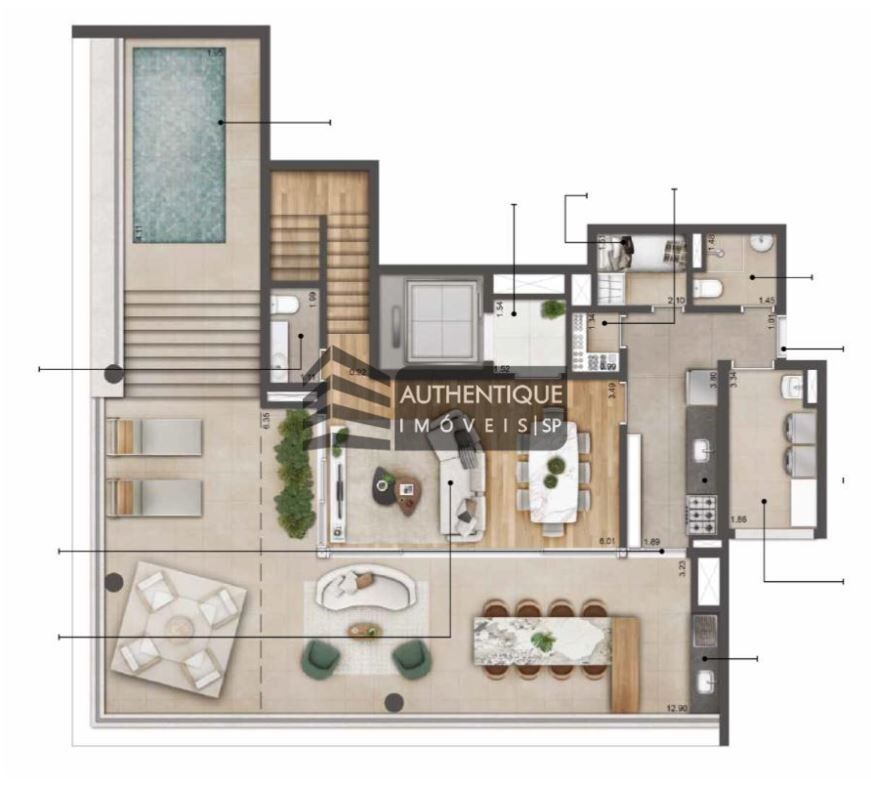 Apartamento à venda com 3 quartos, 178m² - Foto 49