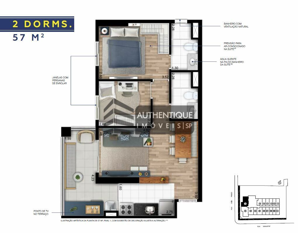 Apartamento à venda com 2 quartos, 60m² - Foto 44