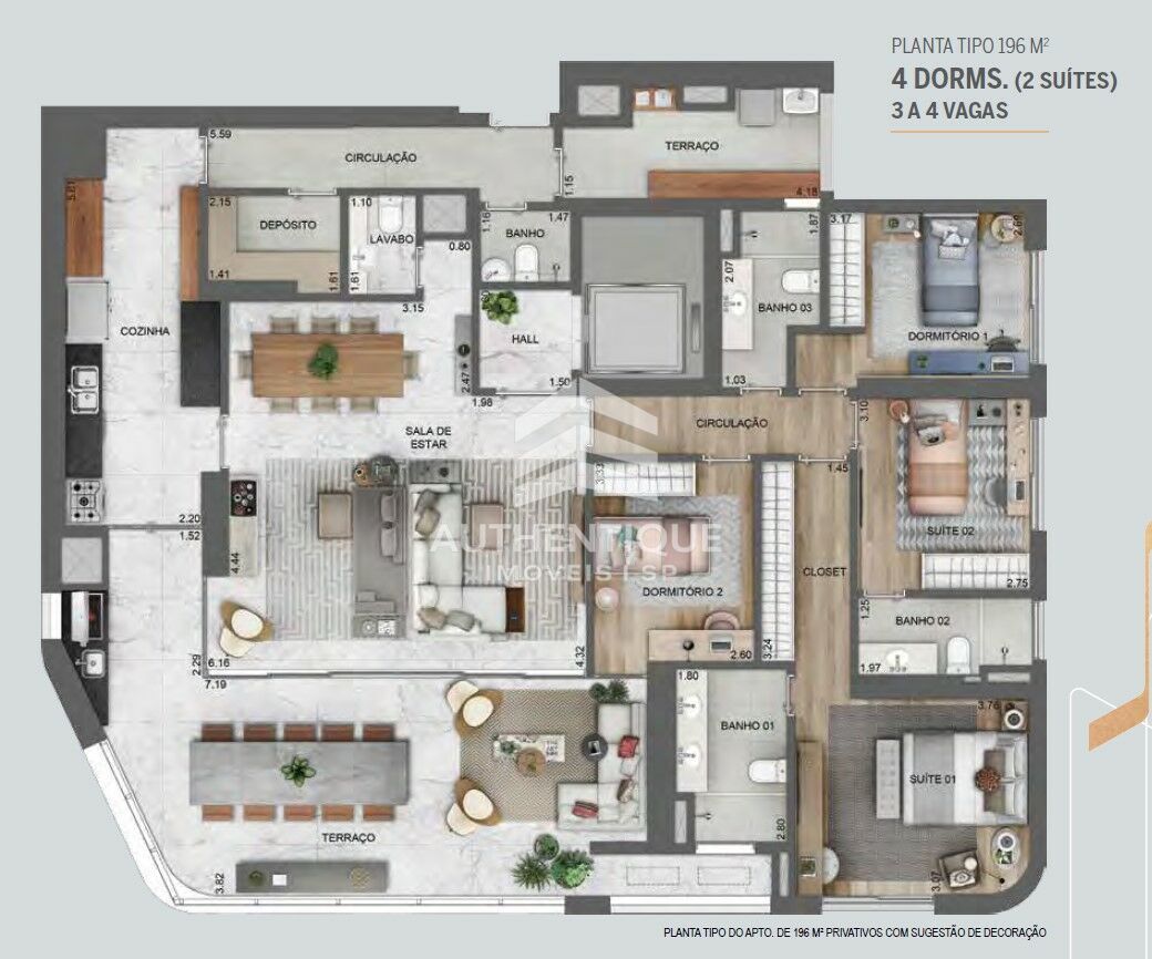 Apartamento, 3 quartos, 136 m² - Foto 54