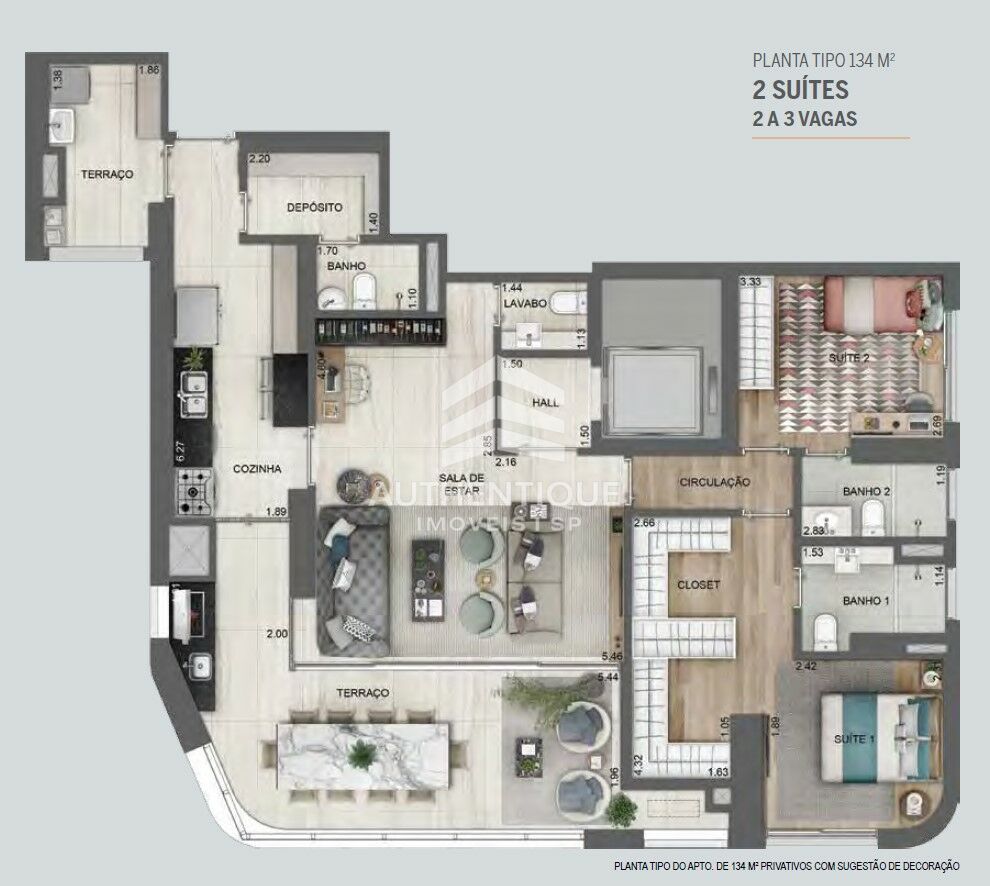 Apartamento, 3 quartos, 136 m² - Foto 51