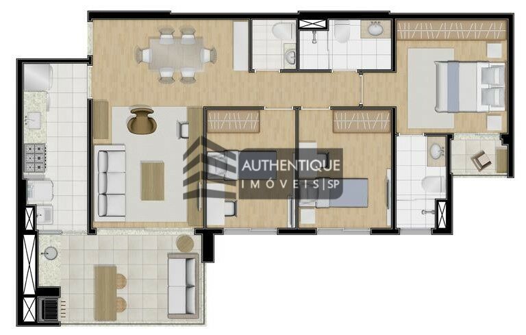 Apartamento à venda com 3 quartos, 93m² - Foto 7