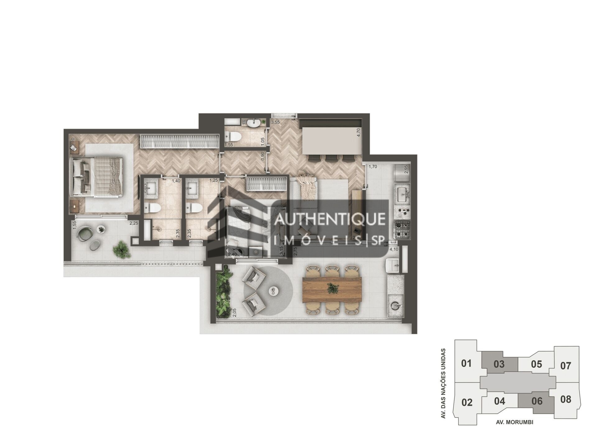 Apartamento à venda com 3 quartos, 144m² - Foto 26