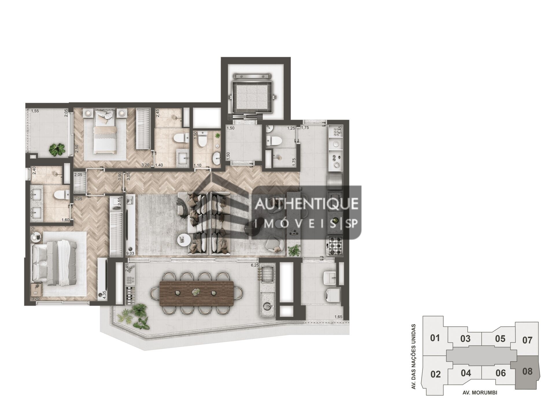 Apartamento à venda com 3 quartos, 144m² - Foto 30