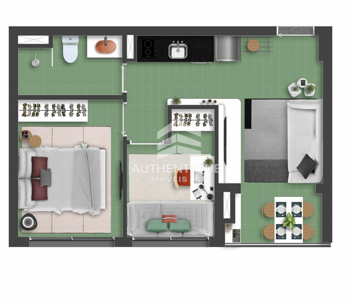 Apartamento, 2 quartos, 39 m² - Foto 41