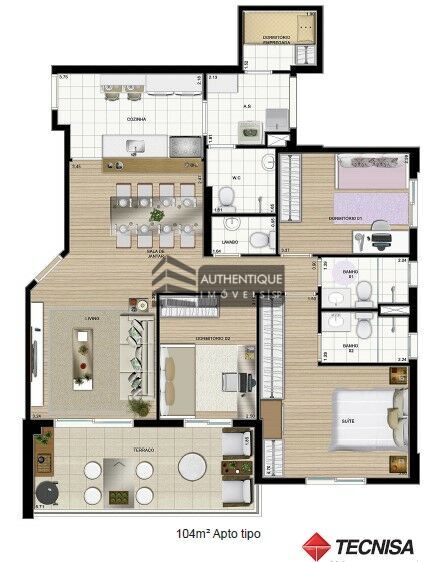 Apartamento à venda com 3 quartos, 104m² - Foto 51