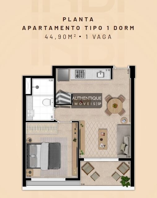 Apartamento à venda com 1 quarto, 45m² - Foto 25