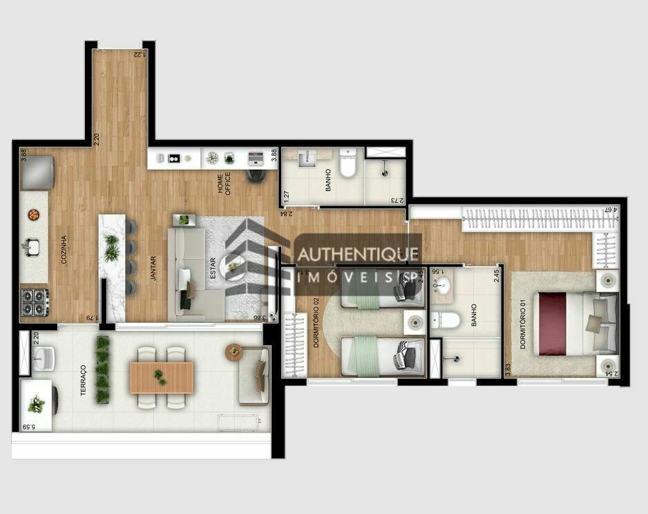 Apartamento à venda com 2 quartos, 74m² - Foto 16