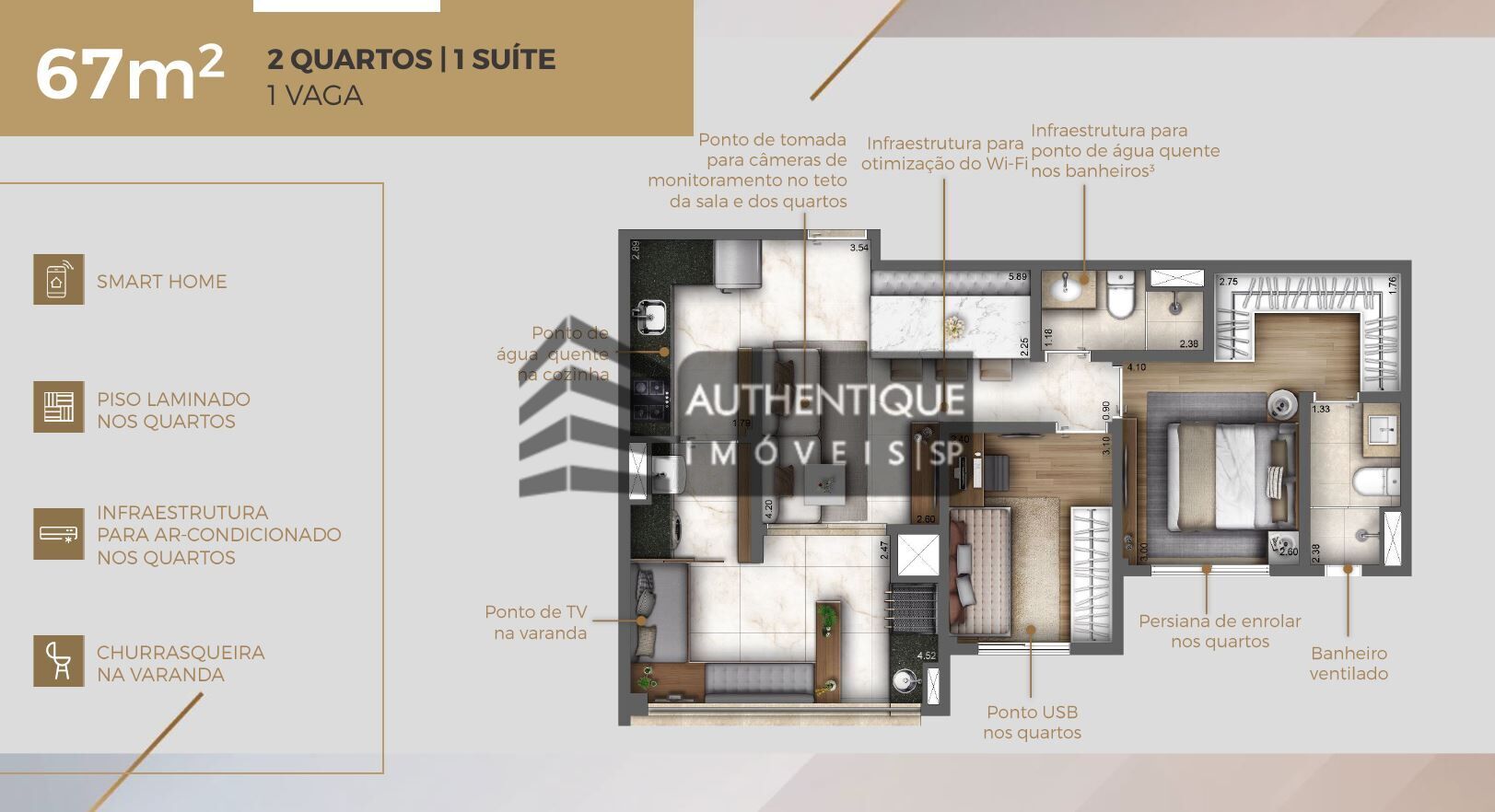 Apartamento à venda com 2 quartos, 67m² - Foto 42