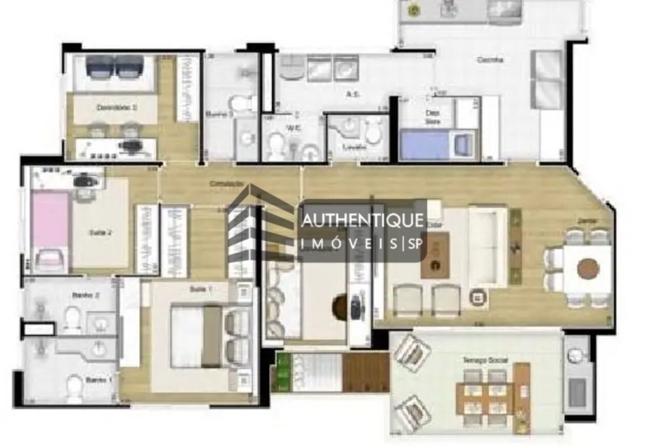 Apartamento à venda com 3 quartos, 133m² - Foto 25