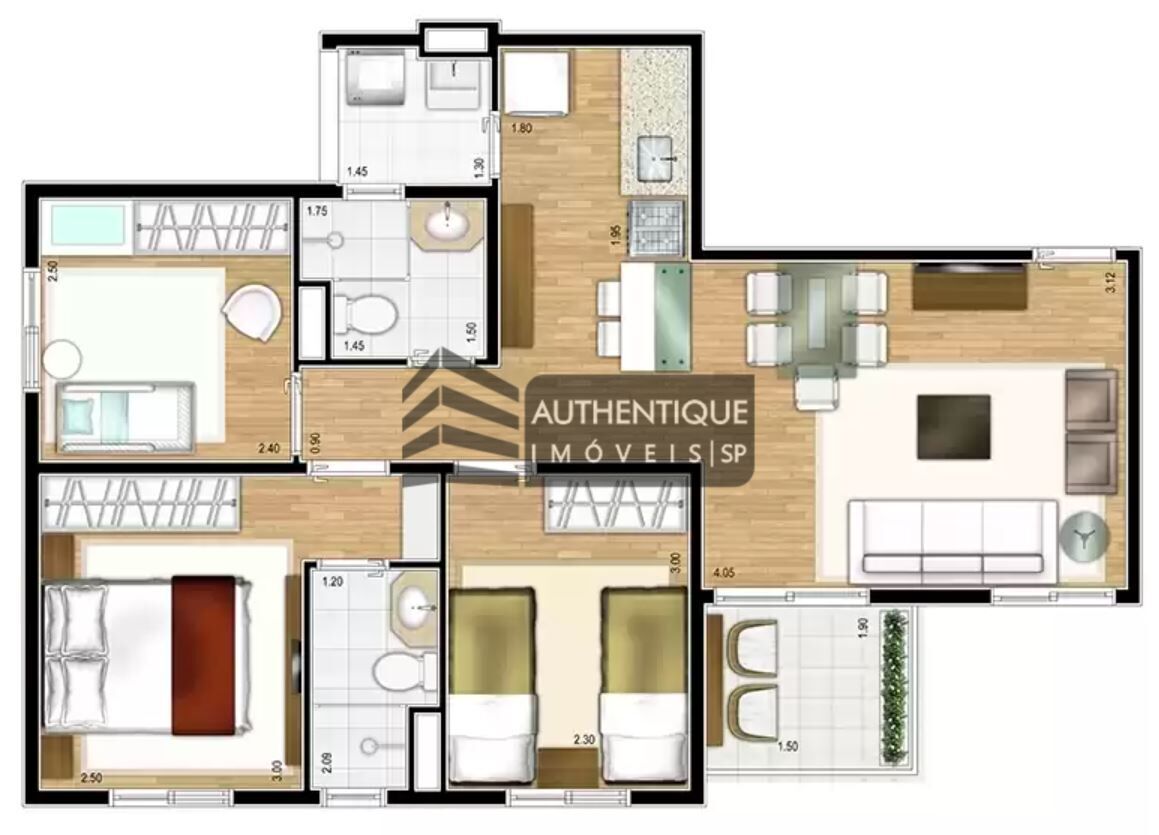 Apartamento à venda com 3 quartos, 63m² - Foto 34