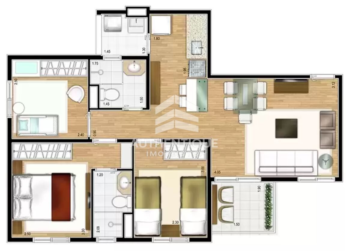 Apartamento, 3 quartos, 63 m² - Foto 34