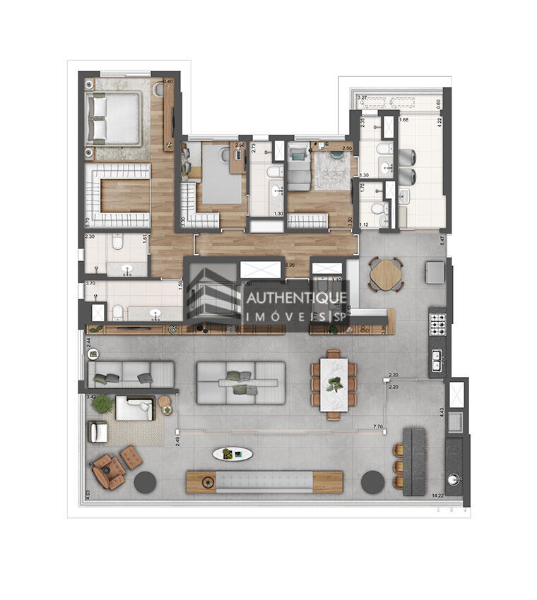 Apartamento à venda com 4 quartos, 211m² - Foto 35