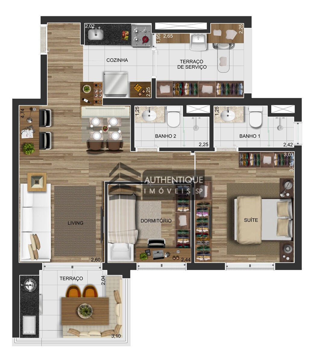 Apartamento à venda com 2 quartos, 67m² - Foto 22