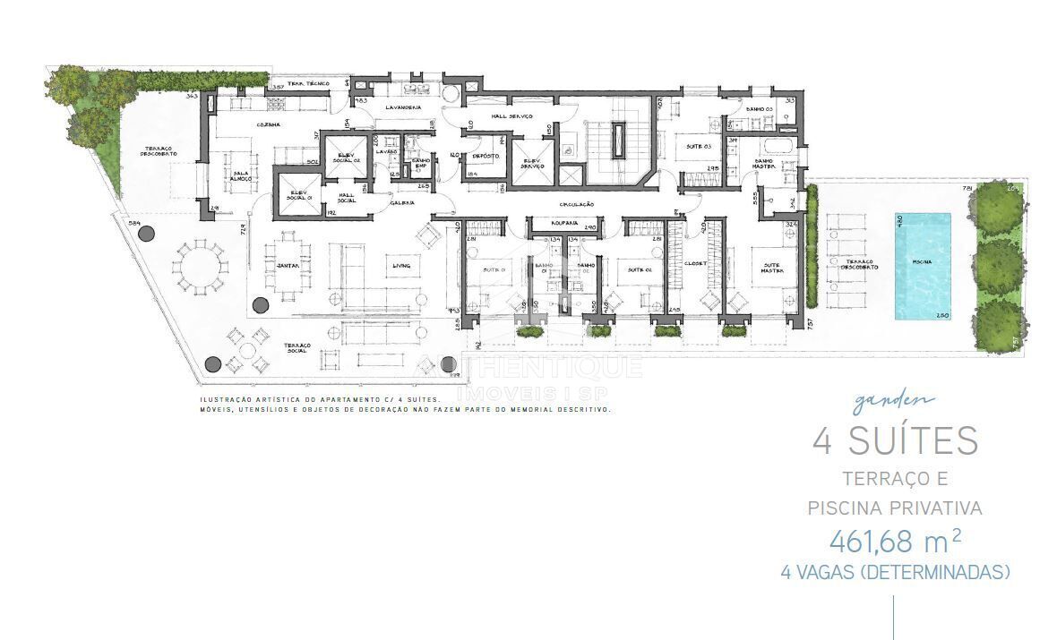 Apartamento, 4 quartos, 293 m² - Foto 30