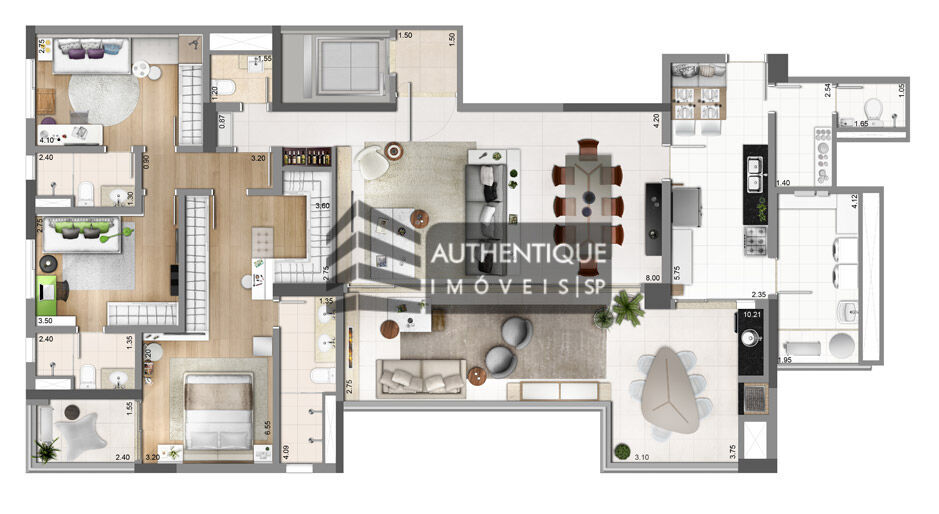 Apartamento à venda com 4 quartos, 250m² - Foto 43