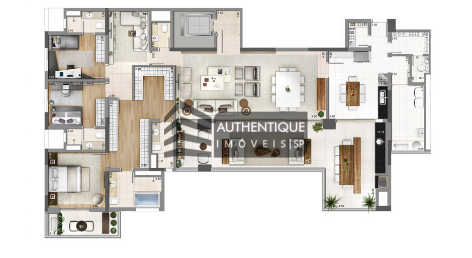 Apartamento à venda com 4 quartos, 250m² - Foto 44