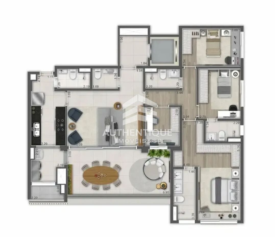 Apartamento, 4 quartos, 194 m² - Foto 8