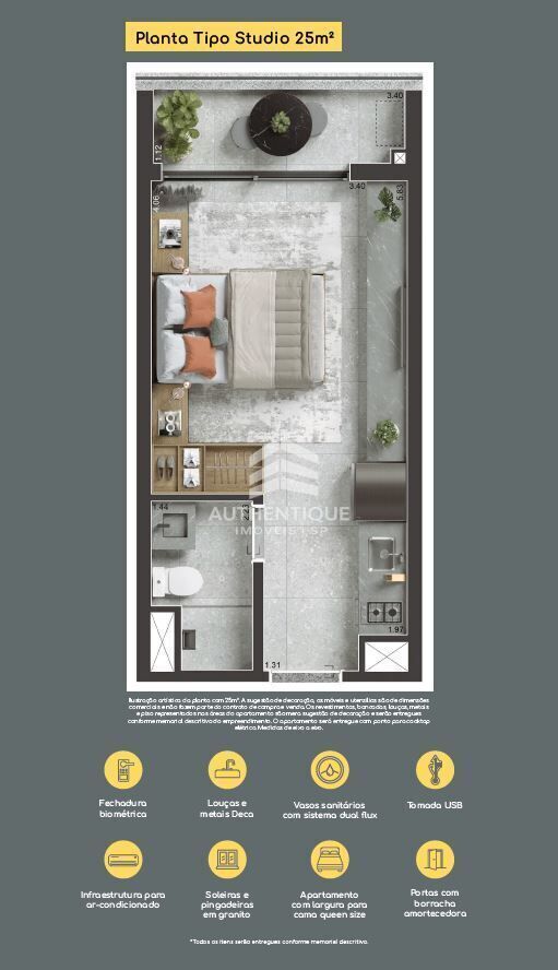 Apartamento, 1 quarto, 25 m² - Foto 25
