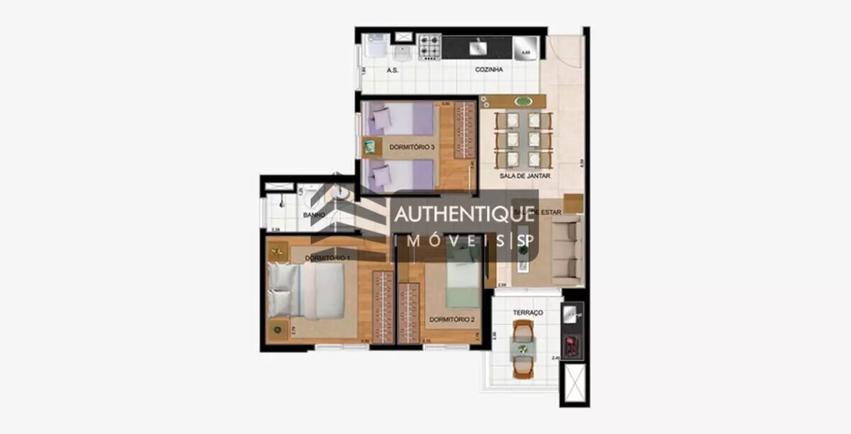 Apartamento à venda com 3 quartos, 64m² - Foto 18