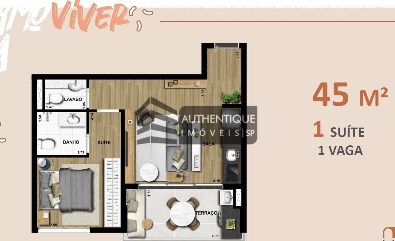 Apartamento à venda com 1 quarto, 46m² - Foto 16