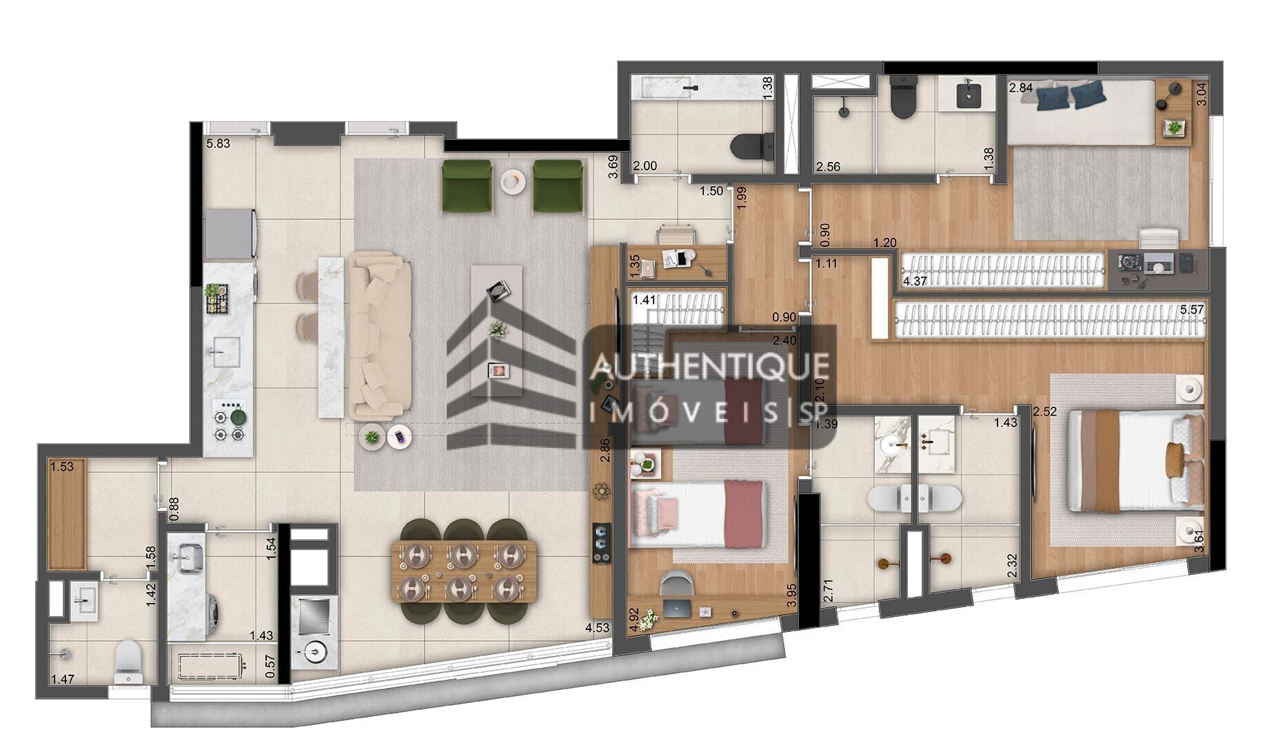 Apartamento à venda com 3 quartos, 121m² - Foto 20