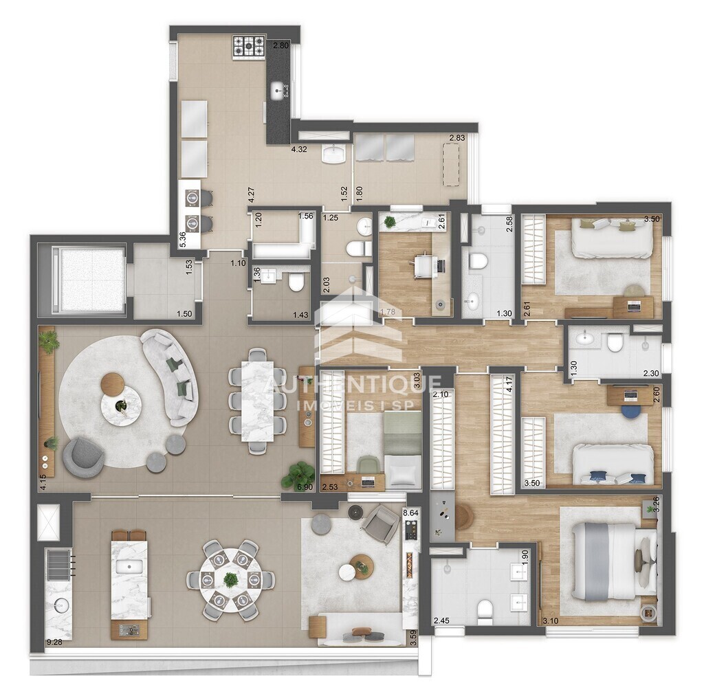 Apartamento, 4 quartos, 188 m² - Foto 23
