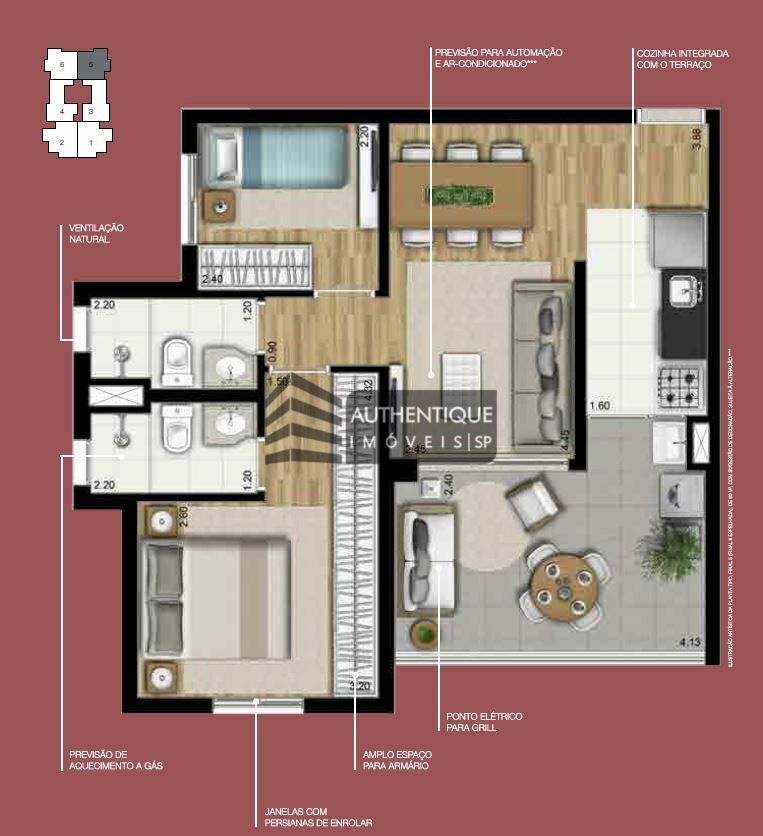 Apartamento à venda com 2 quartos, 61m² - Foto 38