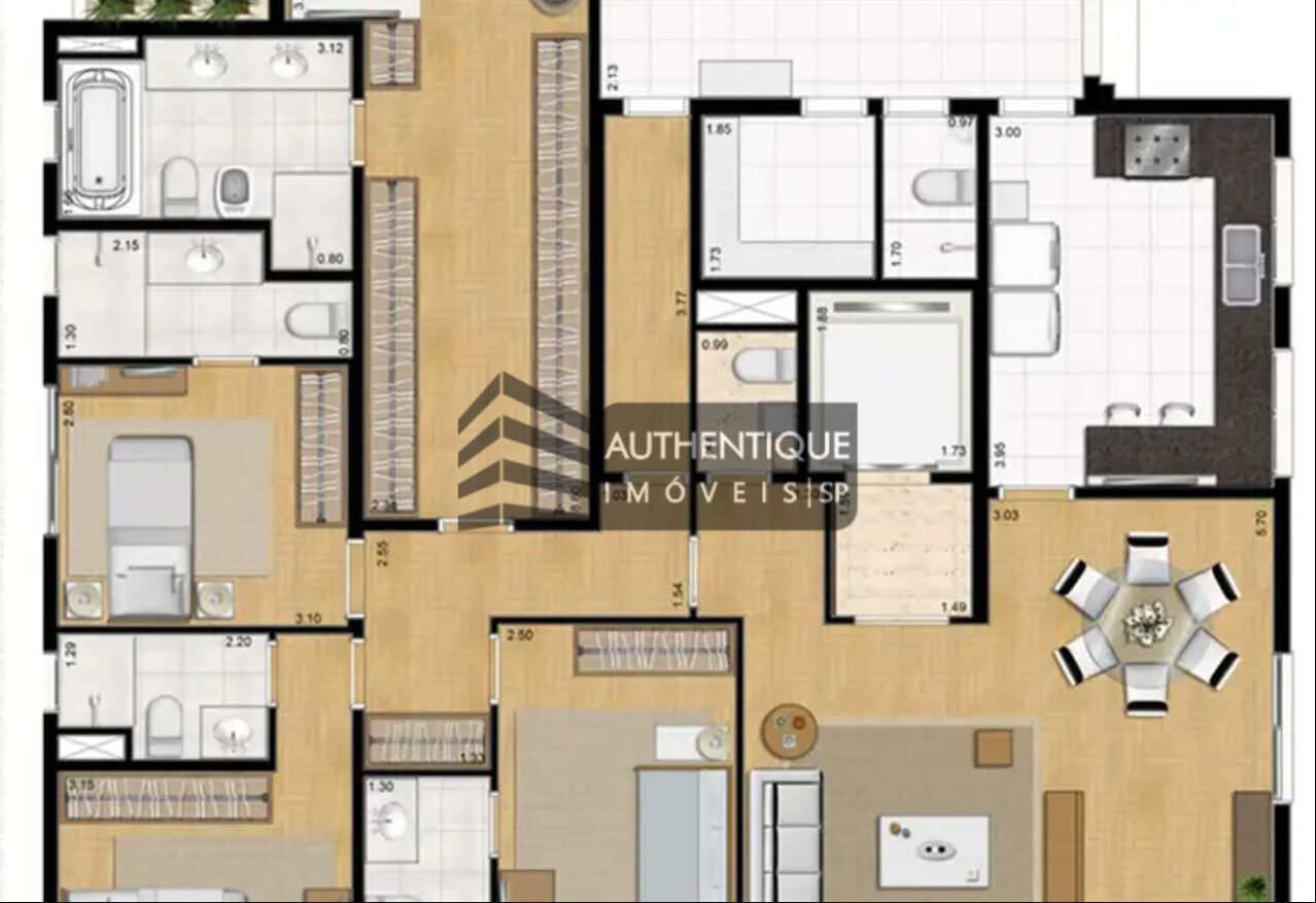 Apartamento para alugar com 3 quartos, 200m² - Foto 33