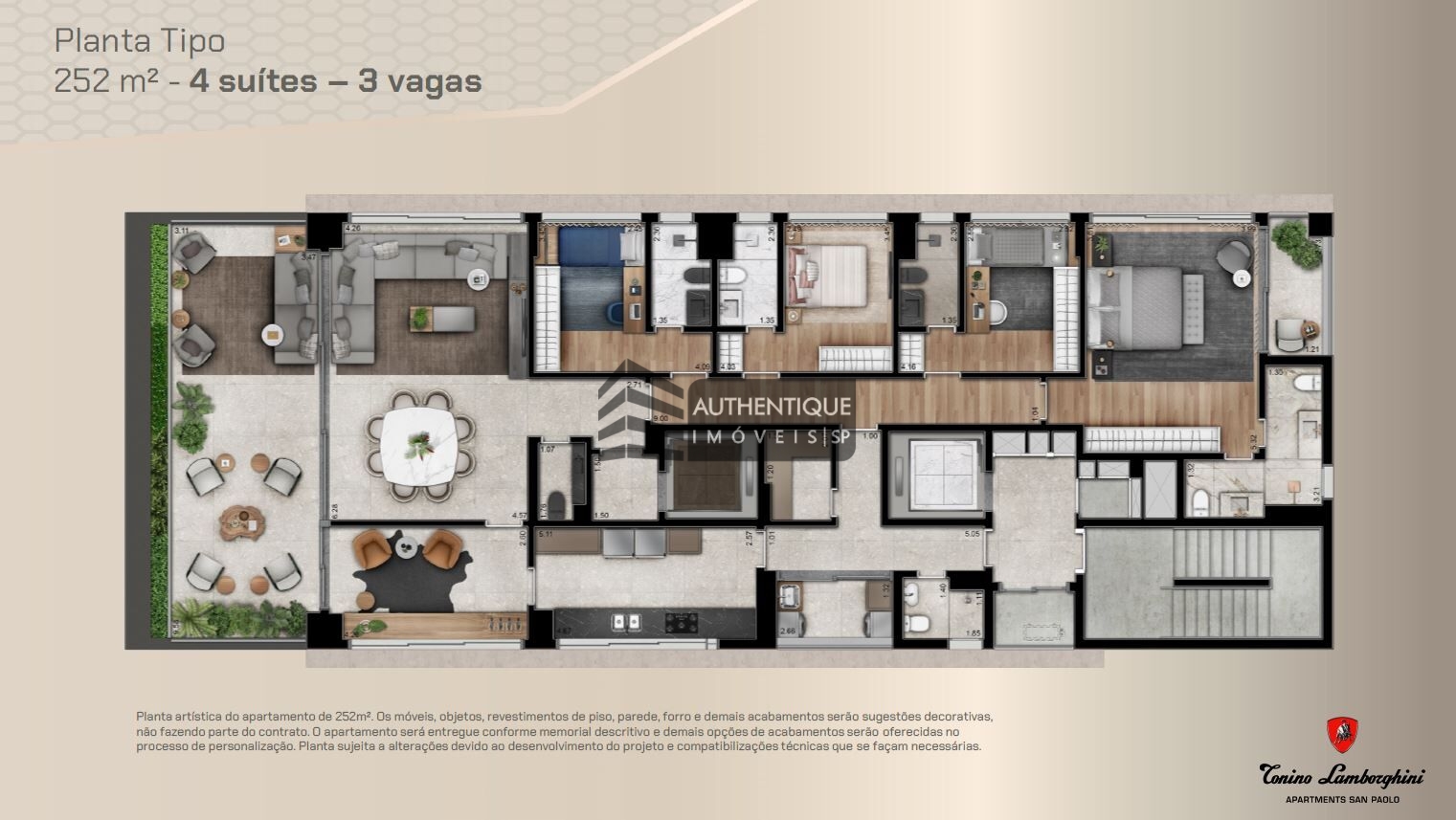 Apartamento à venda com 4 quartos, 250m² - Foto 28