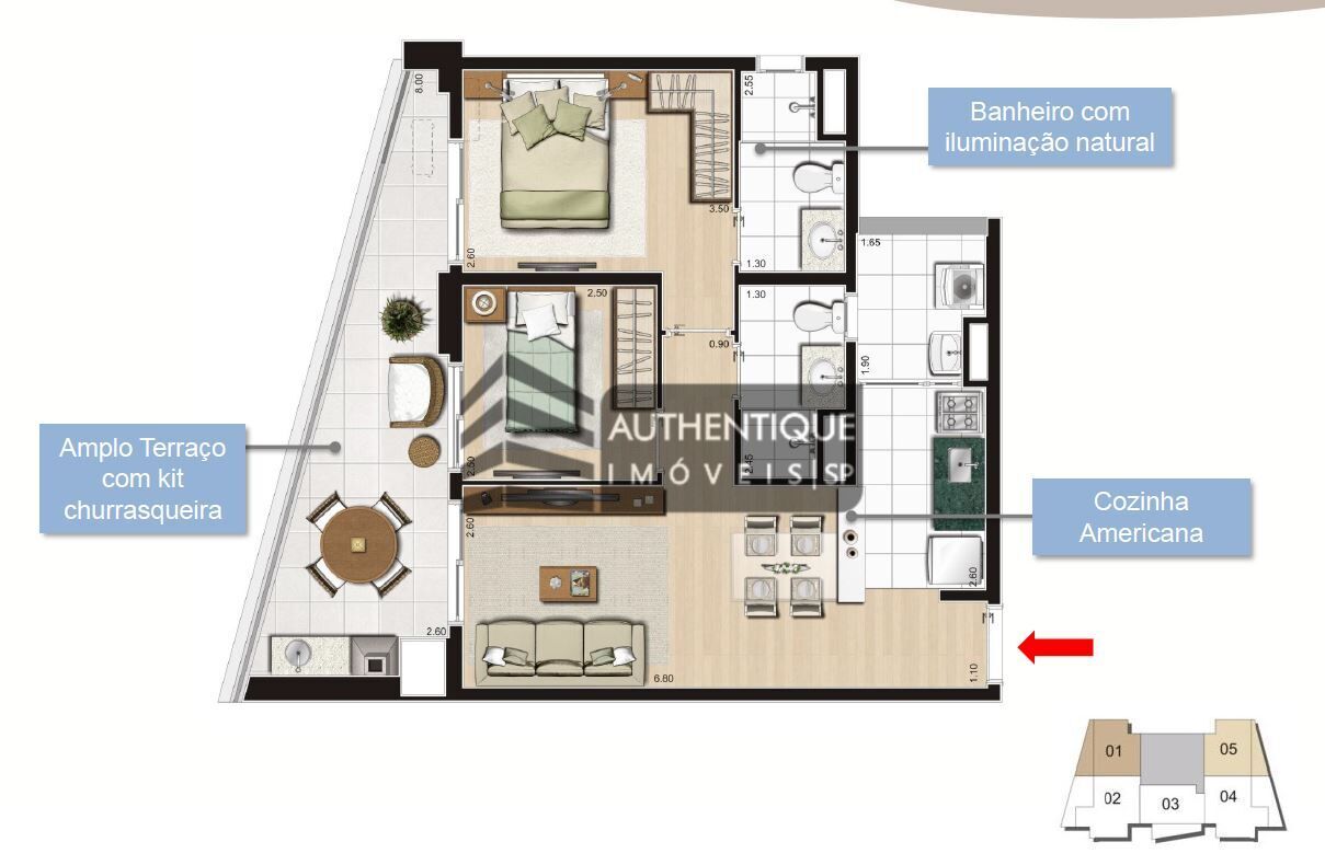 Apartamento à venda com 2 quartos, 68m² - Foto 50